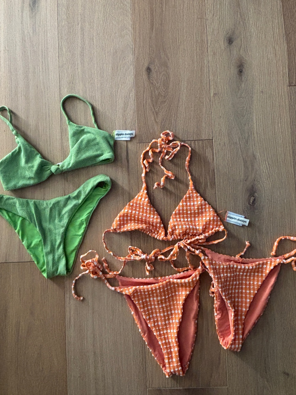 2 NWOT dippin daisies bikinis